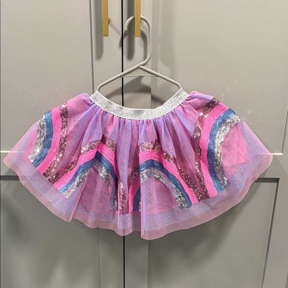 Pink and Purple Sequin Tutu Skirt